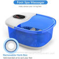 Massage des pieds à bulles avec chauffage